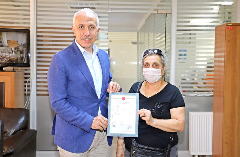 BARIŞ MAHALLESİ KENTSEL DÖNÜŞÜM PROJESİNDE TAPU DEVİR İŞLEMLERİ HIZLANDI