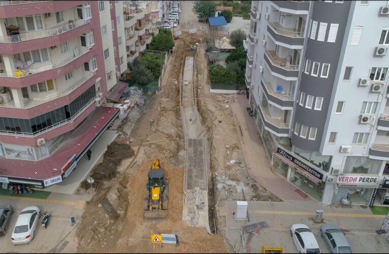 MESKİ, SİLİFKE’YE 4,8 MİLYON LİRALIK YAĞMURSUYU HATTI YATIRIMI YAPTI
