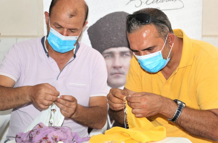 “TORTEK’İN ERKEK KURSİYERLERİ İĞNE OYASINDA OLDUKÇA MARİFETLİ”