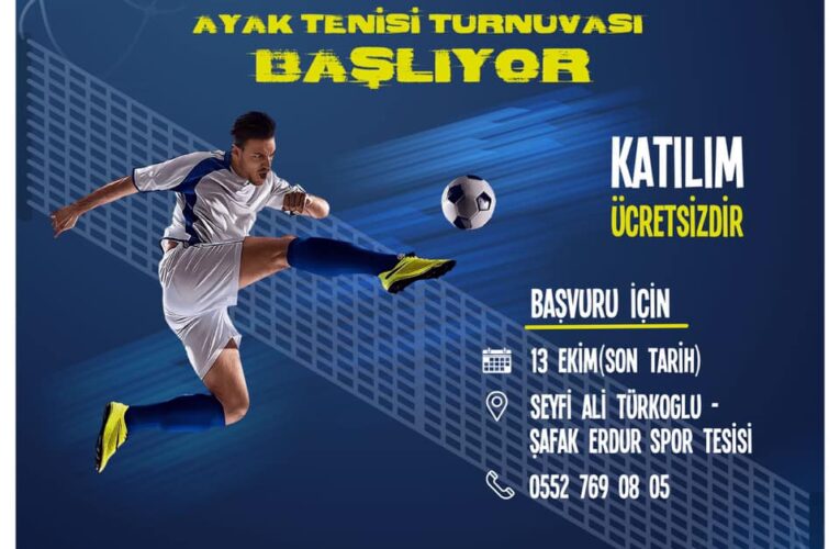 Turnuvaya katılım ücretsiz…