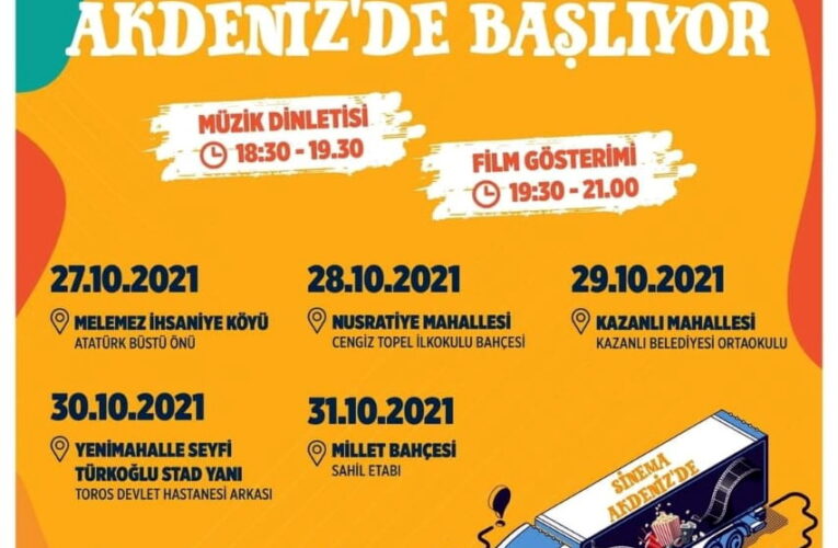 AKDENİZ’DE “GEZEN SİNEMA GÜNLERİ” BAŞLIYOR