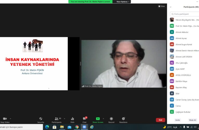 PROJE KAPSAMINDA “YETENEK YÖNETİMİ” KONULU ONLİNE SEMİNER DÜZENLENDİ