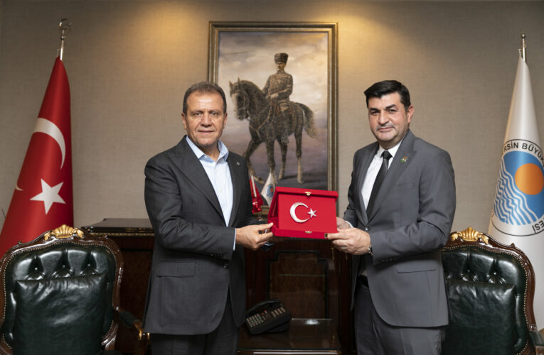 TÜRKİYE HARP MALULÜ GAZİLER ŞEHİT DUL VE YETİMLERİ DERNEĞİ GENEL BAŞKANI IŞIK’TAN BAŞKAN SEÇER’E ZİYARET