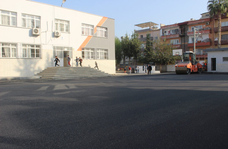 Okul bahçelerinin fiziki şartları iyileştiriliyor