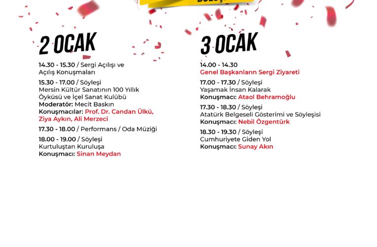 Etkinliğin ilk günü sergi açılışı ile başlayacak