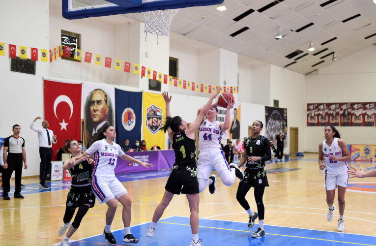 BÜYÜKŞEHİR MSK KADIN BASKETBOL TAKIMI, FERHATOĞLU EDREMİT BELEDİYESİ GÜRESPOR’U 72-70 YENDİ