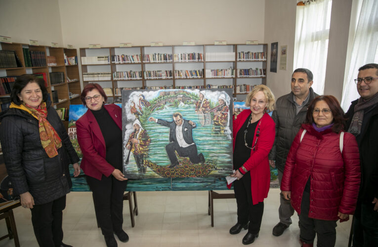 Ressam Kundak, hediye ettiği tabloyu anlattı: “Çocukluğumun Silifkesi”