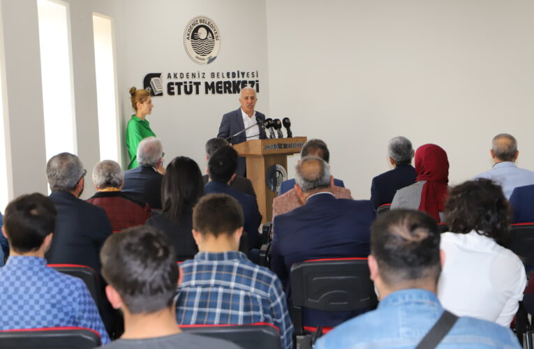 AKDENİZ BELEDİYESİ ETÜT MERKEZİ’NİN AÇILIŞI YAPILDI