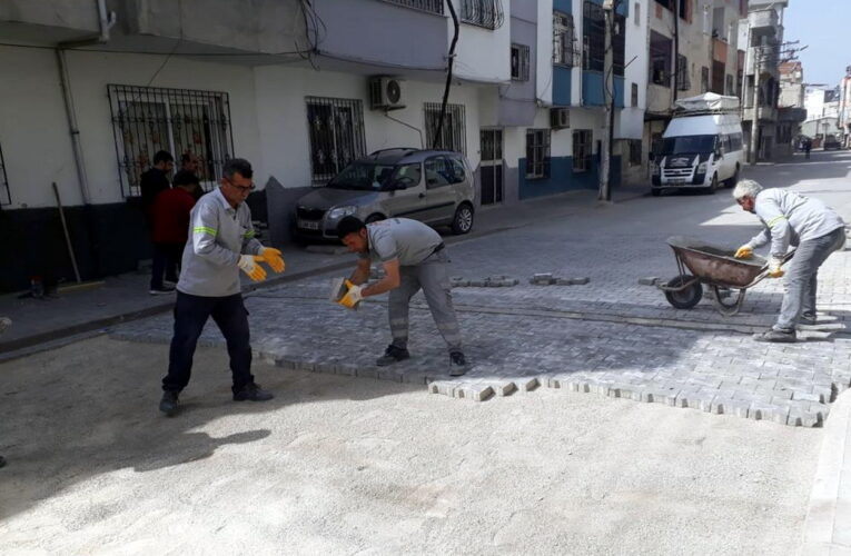 Metruk binaya korkuluk yapıldı, bank, kamelya ve trafolar boyandı