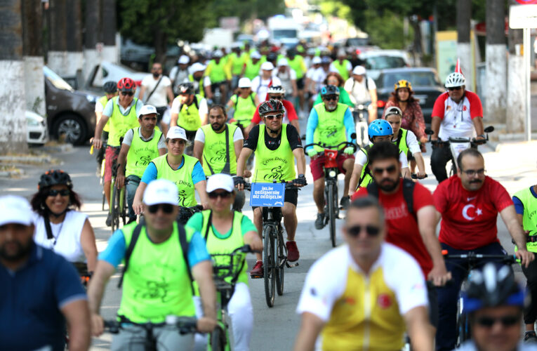BİSİKLETLİLER, DÜNYA ÇEVRE GÜNÜ’NDE ‘İKLİM İÇİN BİSİKLET TURU’NDA PEDAL ÇEVİRDİ