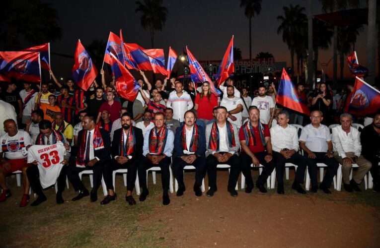 VALİ ALİ HAMZA PEHLİVAN YENİ MERSİN İDMAN YURDU FUTBOL A.Ş.’NİN 97. KURULUŞ YIL DÖNÜMÜ KUTLAMALARINA KATILDI