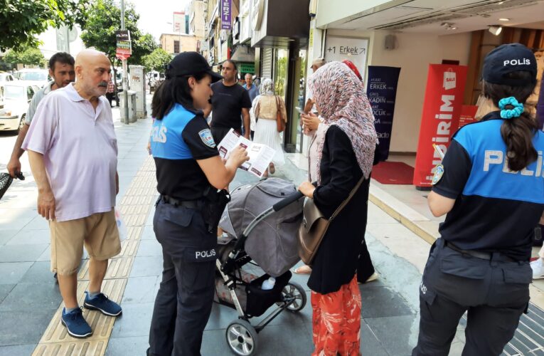 MERSİN POLİSİ KADINLARA KADES’İ ANLATTI