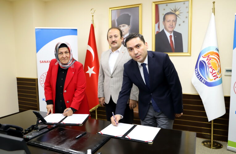 Protokol Mersin Valiliği’nde imzalandı