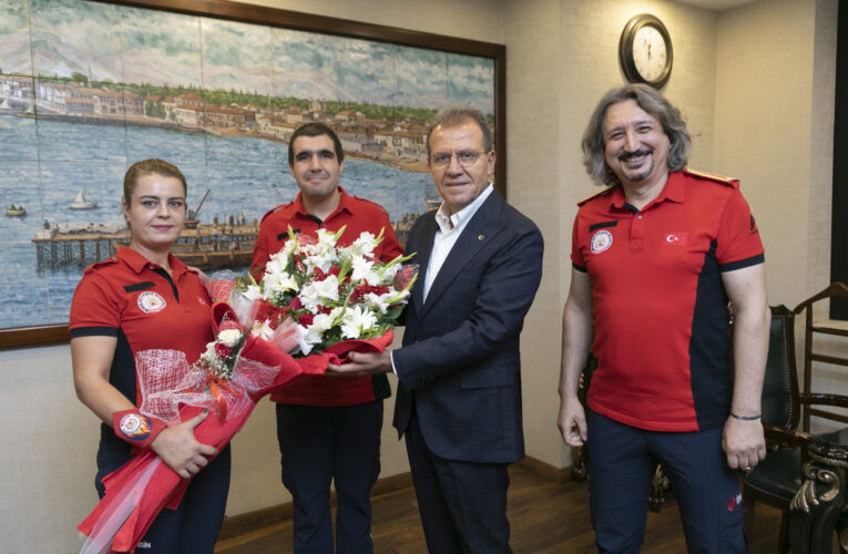 BAŞKAN SEÇER, İTFAİYE PERSONELİNİN HAFTASINI KUTLADI