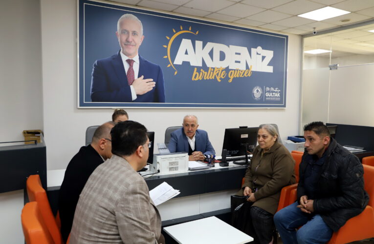 AKDENİZ BELEDİYE BAŞKANI GÜLTAK BEYAZ MASADA!