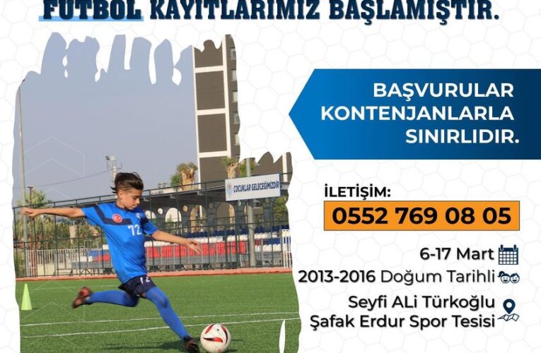 AKDENİZ BELEDİYESİ BAHAR FUTBOL OKULU GELECEĞİN YETENEKLERİNİ BEKLİYOR