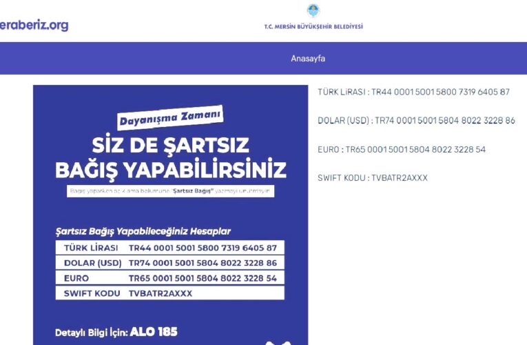 ‘BİRİZBERABERİZ.ORG’DA TOPLANAN YARDIMLAR EFEKTİF VE ŞEFFAF BİR BİÇİMDE YERİNE ULAŞIYOR