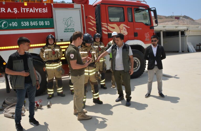 Akkuyu NGS Bulunan Gönüllü Yangın Ekiplerine Eğitim Verildi