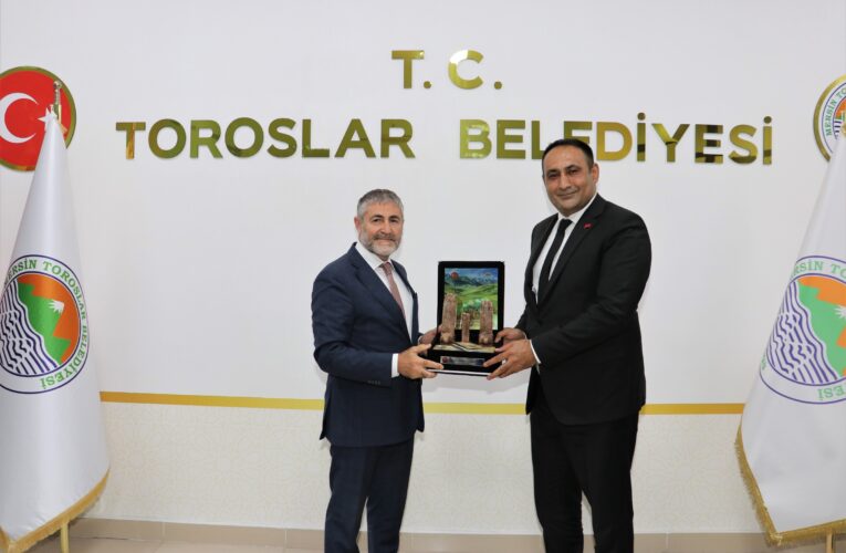 BAŞKAN YILMAZ, BAKAN NEBATİ’Yİ AĞIRLADI