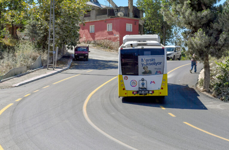MERSİN BÜYÜKŞEHİR GÖZNE VE AYVAGEDİĞİ ARASINDAKİ YOLU YENİLEDİ