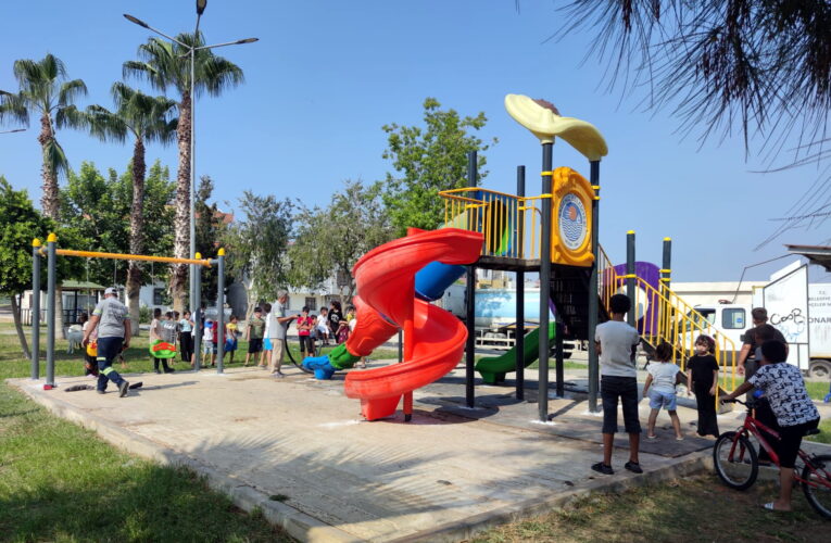GÜNEŞ MAHALLESİ ÇOCUK PARKININ OYUN GRUPLARI YENİLENDİ
