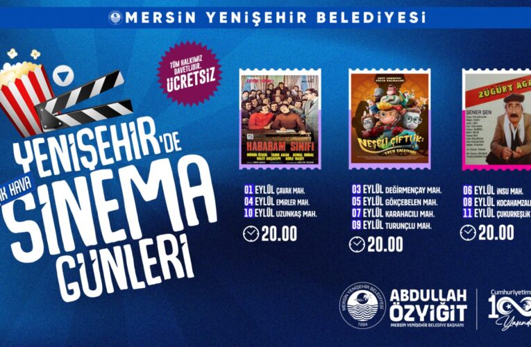 Yenişehir Belediyesi kırsal mahallelere açık hava sineması kuruyor