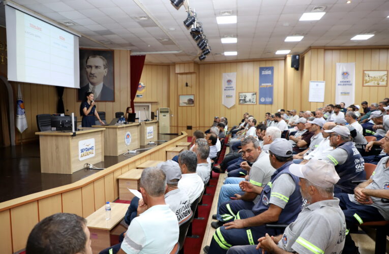 AKDENİZ BELEDİYESİ’NDEN PERSONELE İŞ SAĞLIĞI VE GÜVENLİĞİ EĞİTİMİ