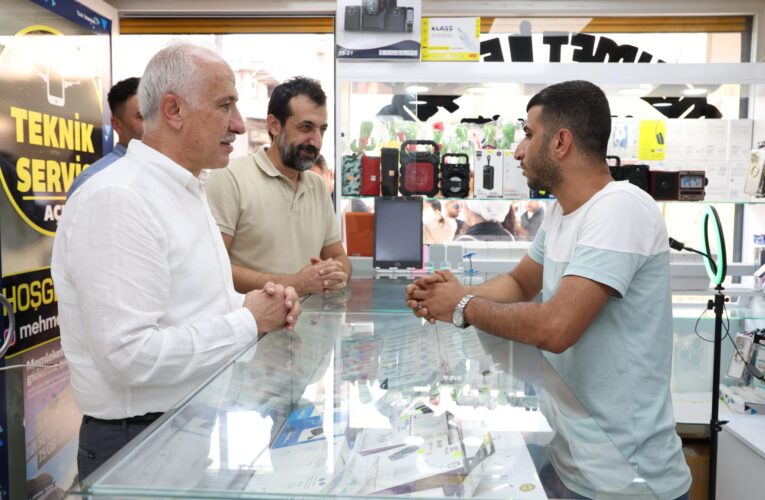 BAŞKAN GÜLTAK 142. CADDE ESNAFI İLE BULUŞTU