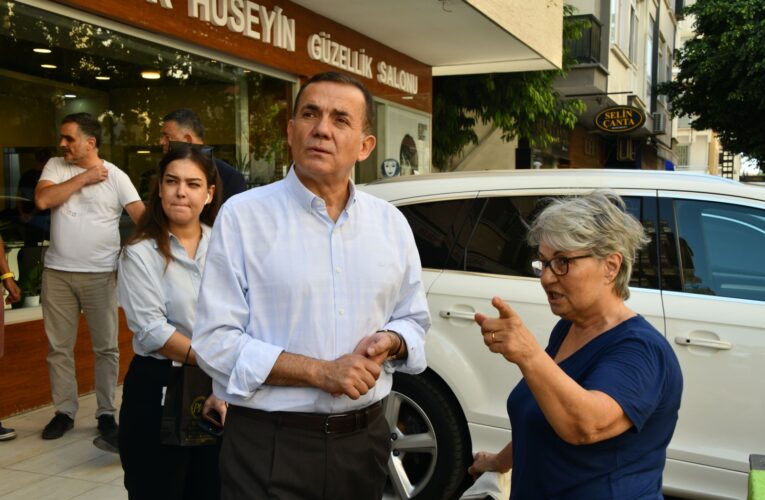 Başkan Abdullah Özyiğit, İnönü Mahallesi’nde esnafları ziyaret etti