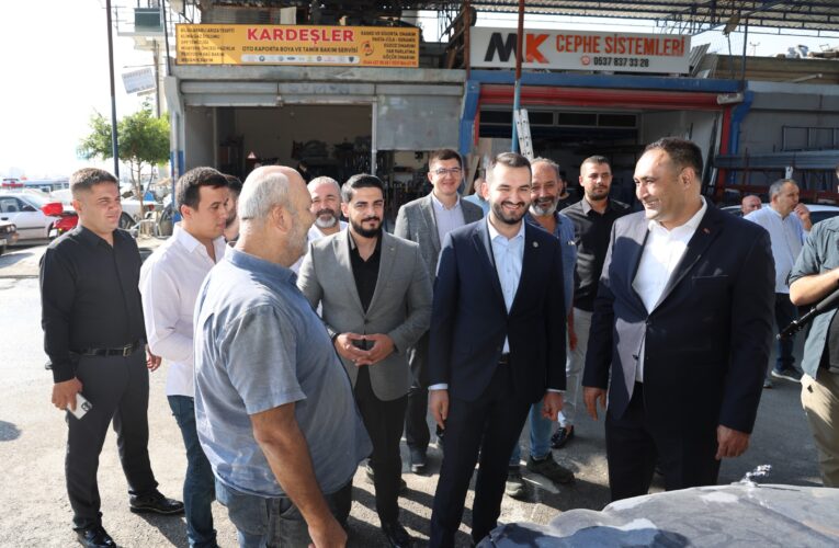 BAŞKAN YILMAZ, SANAYİ ESNAFINI ZİYARET ETTİ