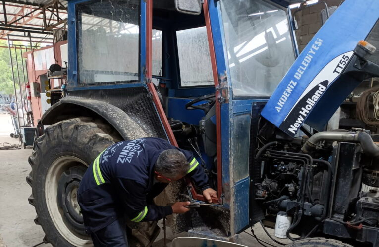 AKDENİZ BELEDİYESİ  ÜRETEREK VE YENİLEYEREK MALİYETLERİ DÜŞÜRÜYOR