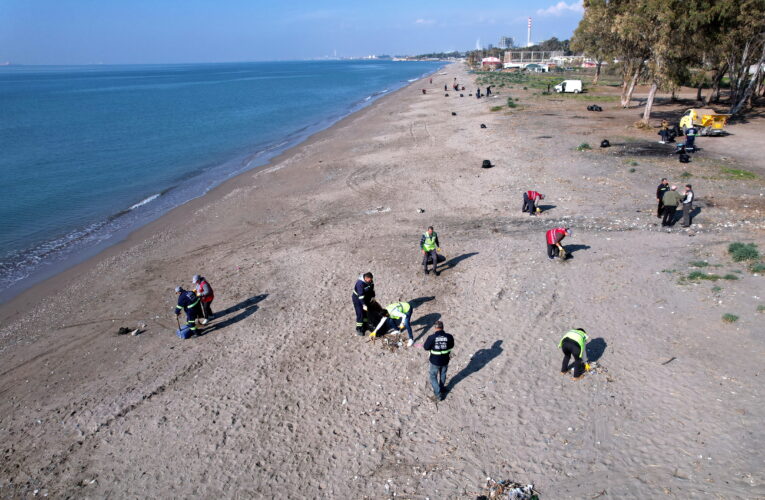 Bölgeden 2 traktör çöp ve atık toplandı