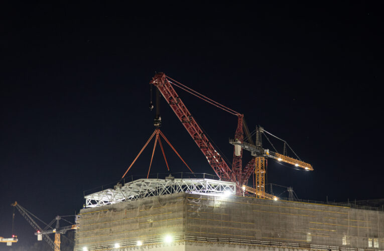 AKKUYU NGS’NİN 2’NCİ GÜÇ ÜNİTESİNDE TÜRBİN BİNASI ÇATISININ MONTAJI TAMAMLANDI