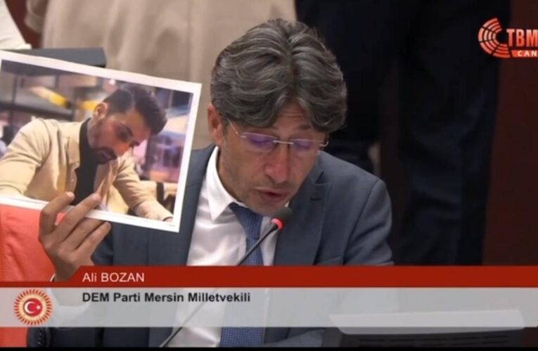 DEM Parti Mersin Milletvekili Ali Bozan, bir öğretmenin, bir insanın iş cinayetinde yaşamını yitirmesi umurunuzda değilse bakanlığınız niye var?