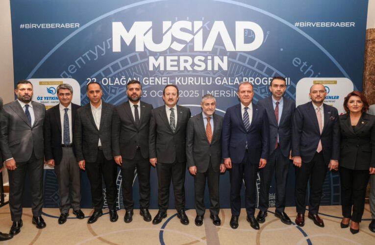 VALİ ALİ HAMZA PEHLİVAN, MÜSTAKİL SANAYİCİ VE İŞ ADAMLARI DERNEĞİ MERSİN ŞUBESİ’NİN 22. OLAĞAN GENEL KURUL PROGRAMINA KATILDI