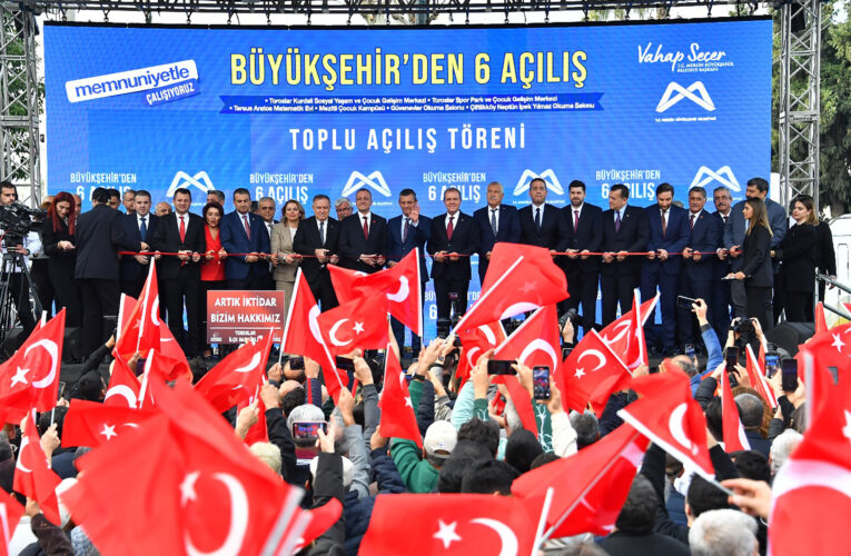 BAŞKAN SEÇER, CHP GENEL BAŞKANI ÖZEL İLE BİRLİKTE KENTE DEĞER KATACAK 6 TESİSİN TOPLU AÇILIŞINI GERÇEKLEŞTİRDİ