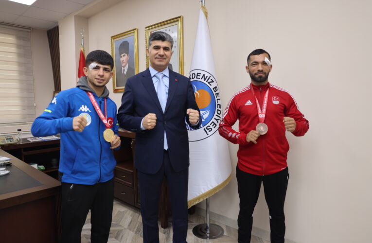AKDENİZ BELEDİYESİ SPORCULARI 2 MADALYA İLE GURURLANDIRDI  Fotoğraf