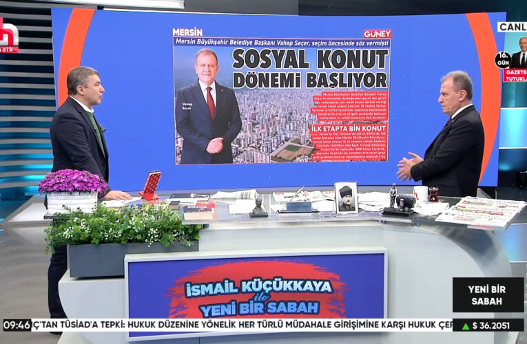BAŞKAN SEÇER, HALK TV’DE İSMAİL KÜÇÜKKAYA’NIN KONUĞU OLDU