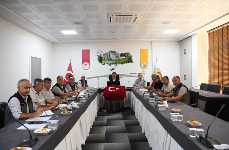 Mersin’de Yangın Değerlendirme Toplantısı Yapıldı