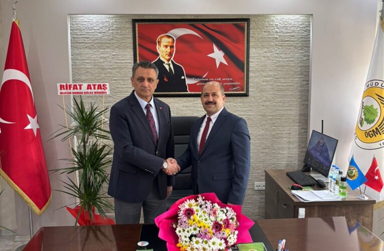 Mersin Orman Bölge Müdürü Ataş’tan Mut Orman İşletme Müdürü Ahmet Gürbüz’e Hayırlı Olsun Ziyareti